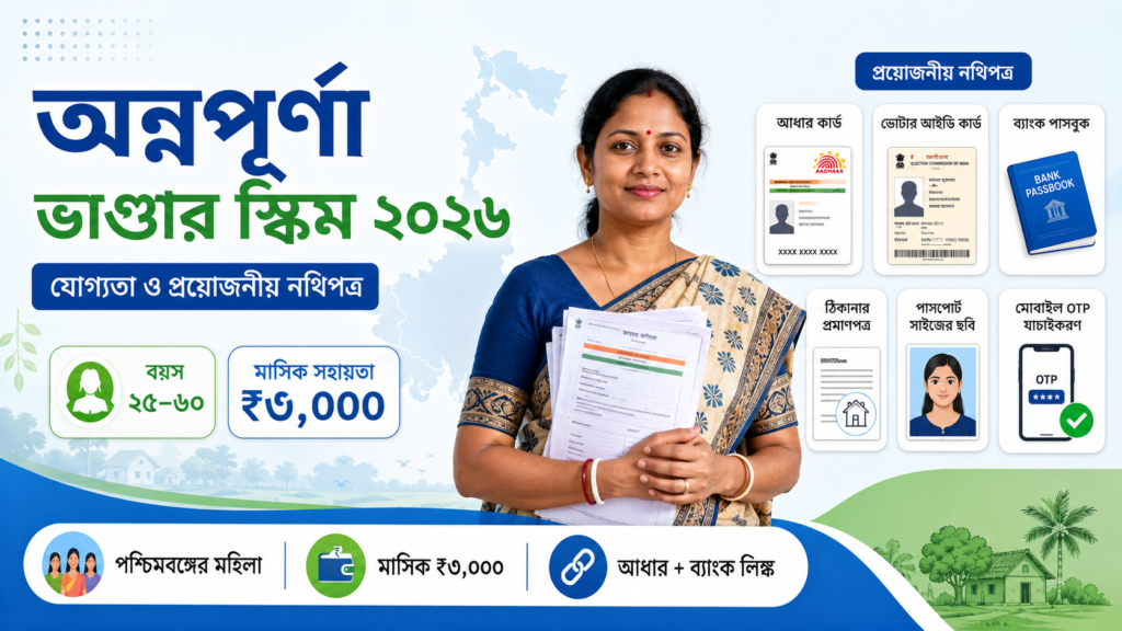 Annapurna Bhandar Scheme Eligibility 2026 – Who Can Apply in West Bengal